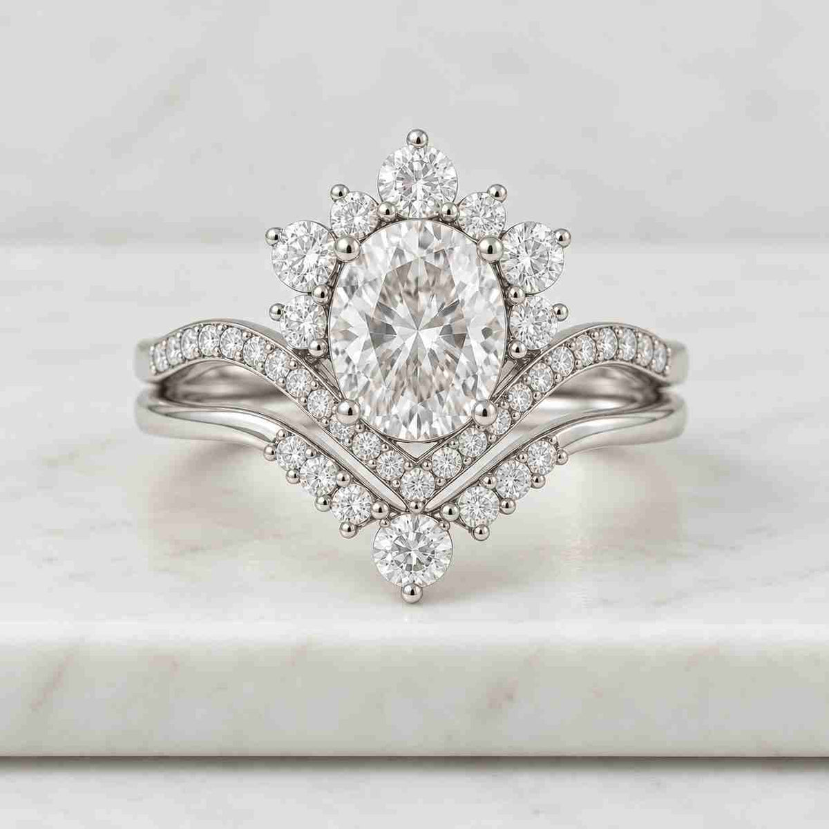 dainty minimalist ring | galaxy diamond engagement ring
