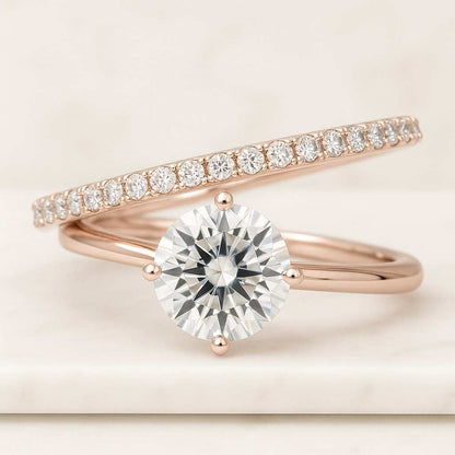 Dainty Ring Spiral Ring Wrap Ring Stackable Ring CZ Ring Minimalist Ring Multi Stone Ring Bypass Ring Promise Ring Gift for He