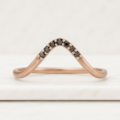 Dainty Round Diamond Band Round Cut Lab Grown Diamond Open Gap Band