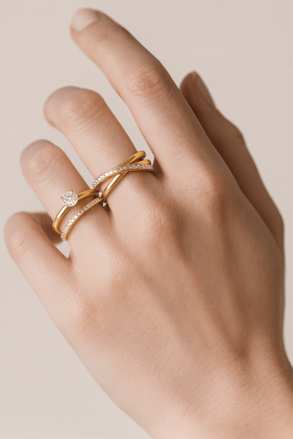 Dainty Round Lab Grown Diamond Promise Ring Diamodn Set in Claw prongs Diamond Engagement Ring for