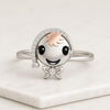14K Gold Round Cut Lab Grown Diamond Kids Ring