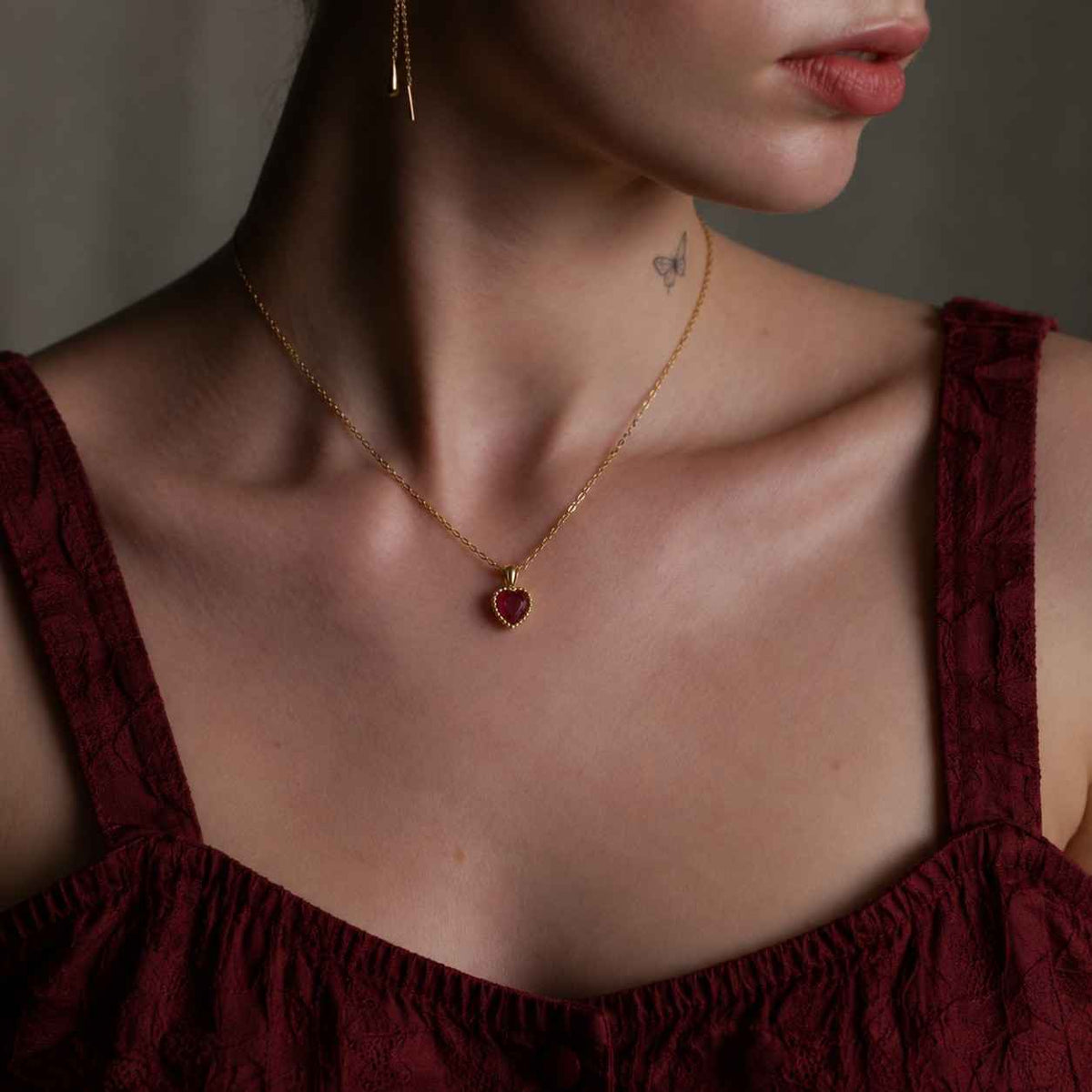dainty three birthstone necklace, custom family jewelry, personalized gift for mom, wife or her, birthday gift
