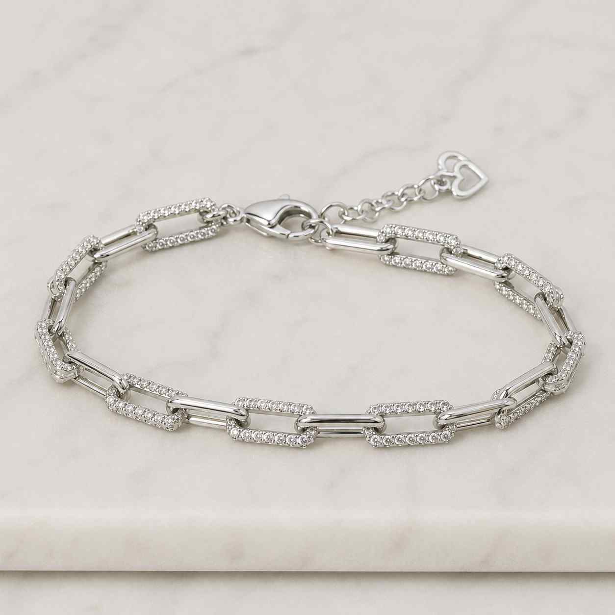 dainty twisted bar trio cz bracelet - 14k gold plated 925 silver - simple adjustable chain - minimalist gift for her - bridesmaid jewellery