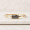 Baguette Salt And Pepper Diamond Engagement Ring