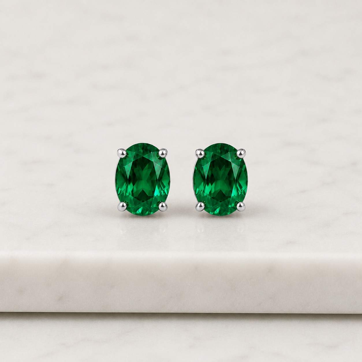 Dainty oval jade stud earrings, Genuine jade earrings, Green gemstone earrings, Silver earrings, Gift for her, Valentine gift
