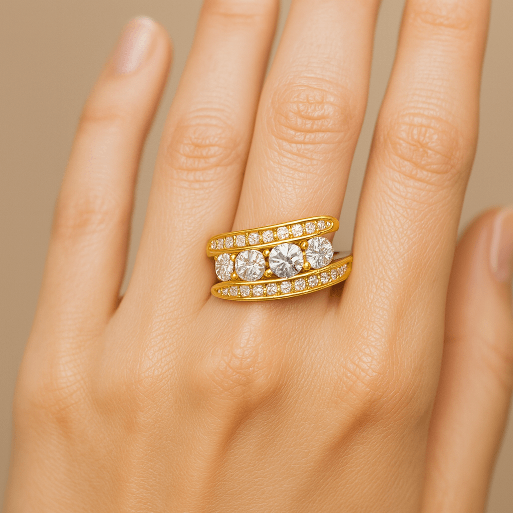 Daughter Simple Dainty Promise Ring for Girlfriend Small Engagement Ring Women