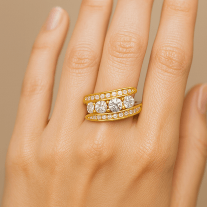 Daughter Simple Dainty Promise Ring for Girlfriend Small Engagement Ring Women