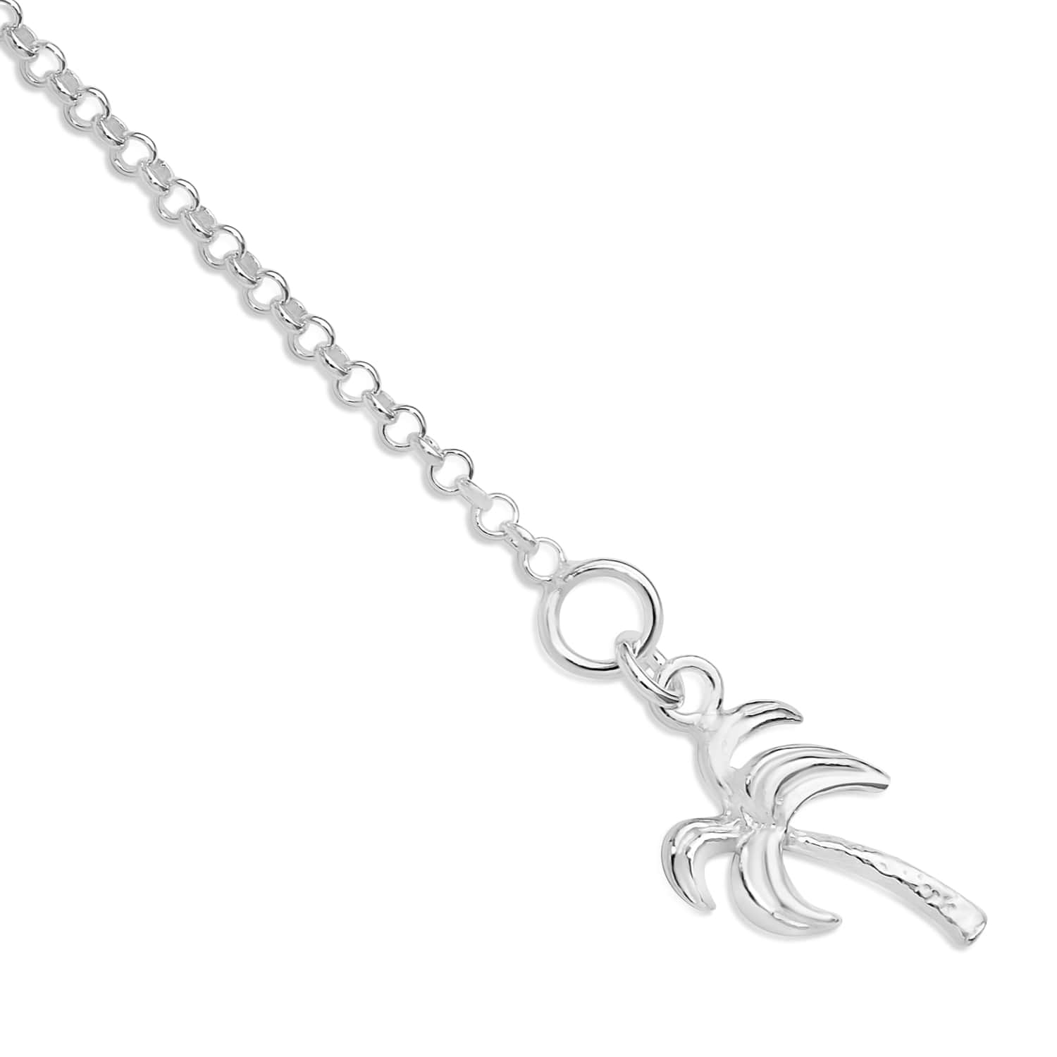 Delicate Gold Palm Tree Anklet Charm Bracelet For Her