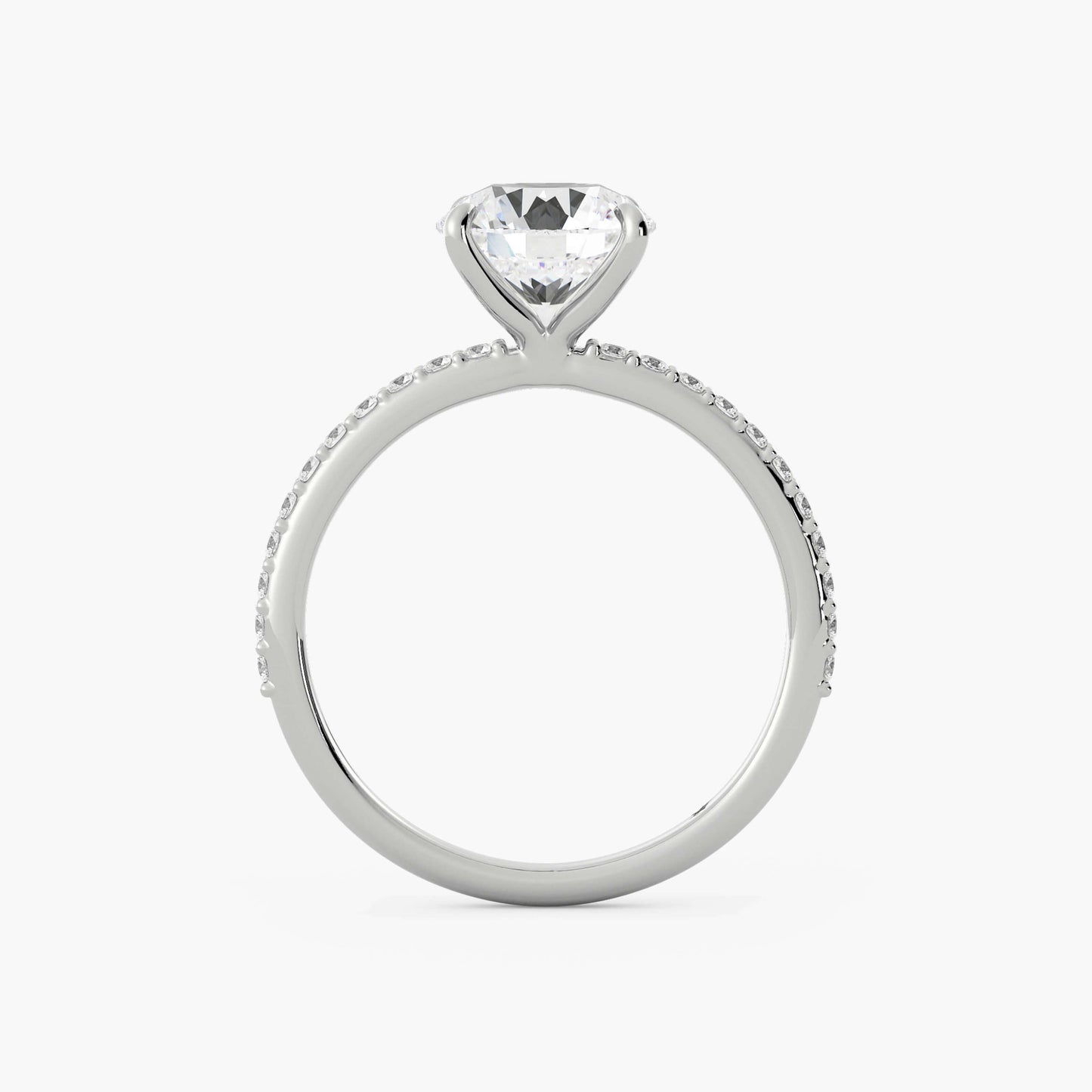Delicate Ring, Dainty Anniversary Gifts Ring, Round Cut Solitaire Engagement Ring