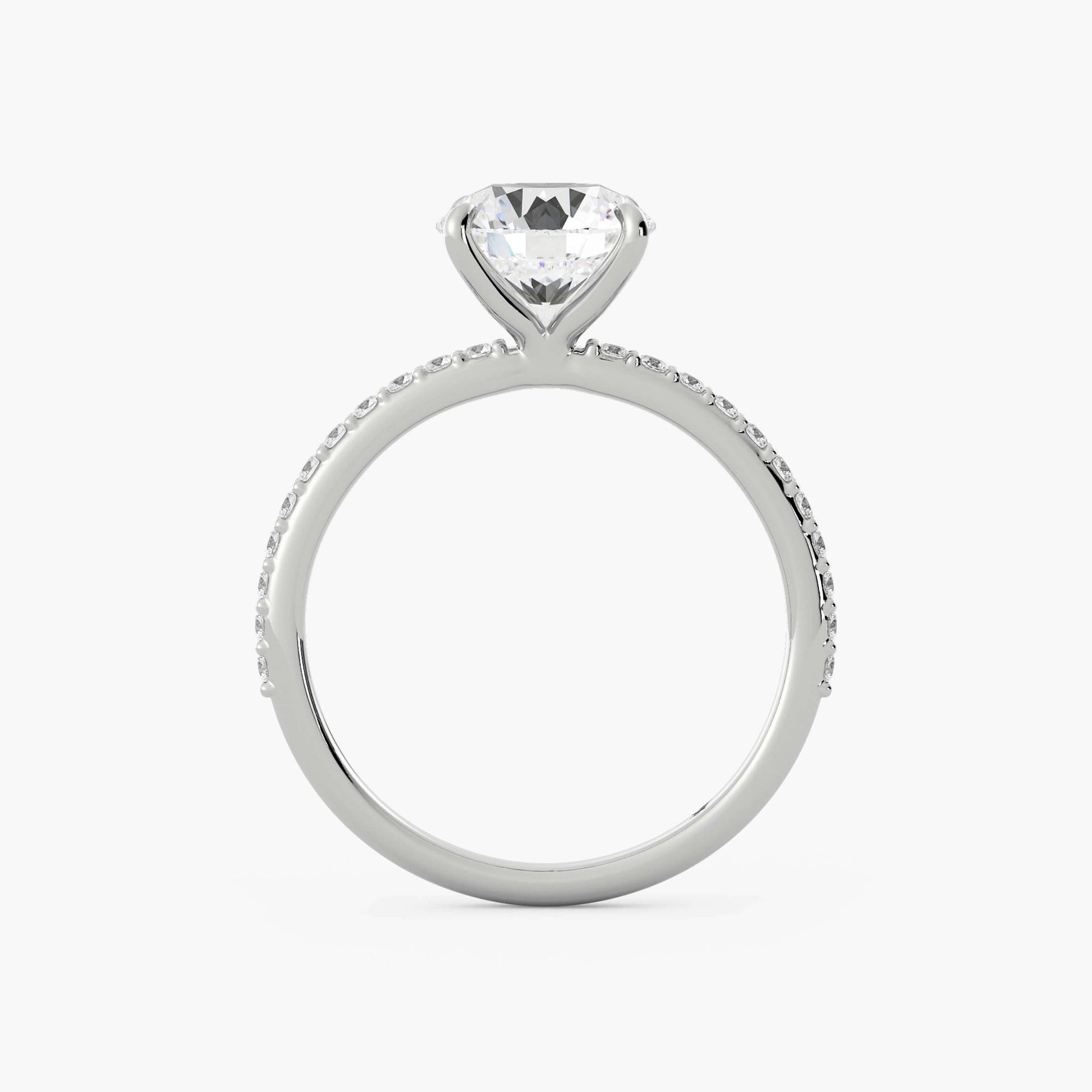 Delicate Ring, Dainty Anniversary Gifts Ring, Round Cut Solitaire Engagement Ring