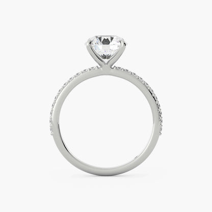 Delicate Ring, Dainty Anniversary Gifts Ring, Round Cut Solitaire Engagement Ring