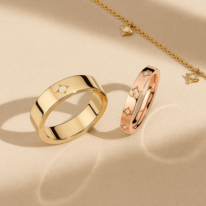 Womens Marriage Ring, 14k Gold Alliance Ring, Unique Bridal Band