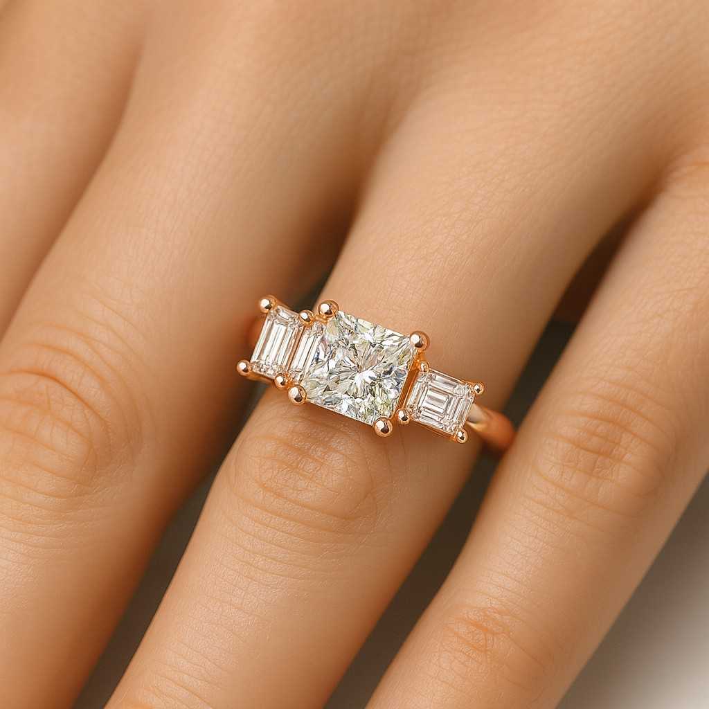 Oval Cut Lab Grown Diamond or Moissanite Full-Eternity Wedding Band