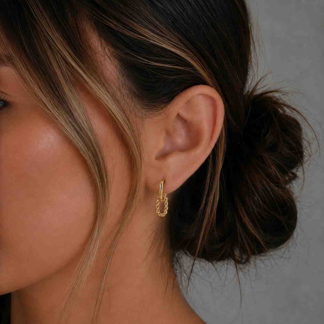 Diamond Chain Link Earrings, Dangle Link Earrings, Crystal Statement Earrings, Cable Earrings, Pave Linked Earrings, Geometric Earrings
