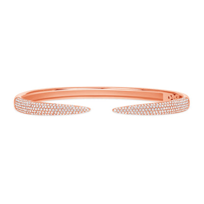 Diamond Claw Bangle, Gift For Her