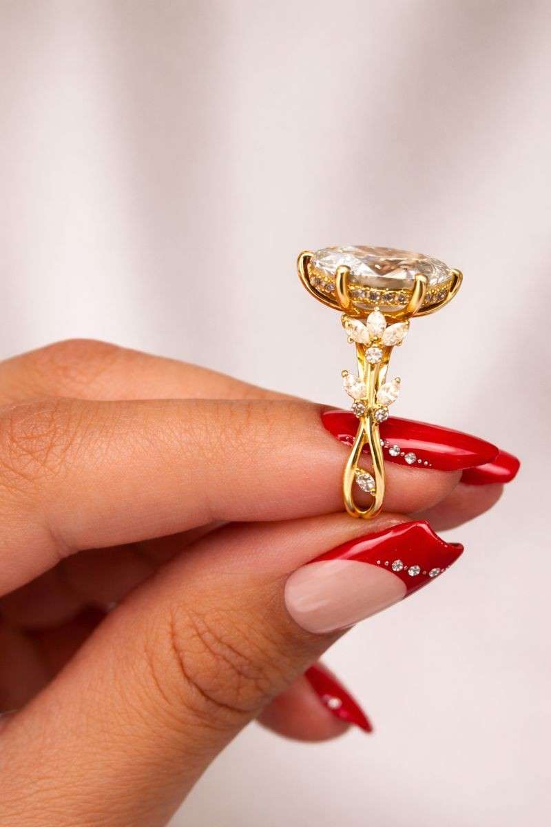diamond cluster ring for her