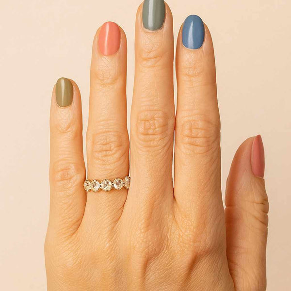 Diamond Cluster Ring Unique Diamond Engagement Ring Round Lab Grown Diamond Ring Unique Halo Ring Anniversary Gift for Her Low Setting Ring
