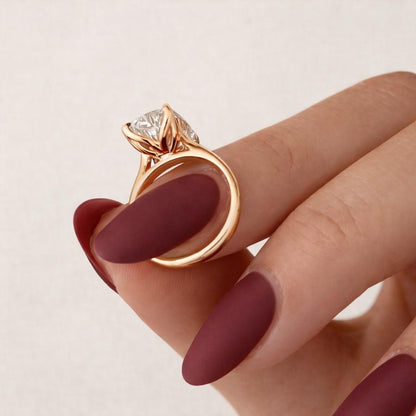 14k Gold Diamond Cross Ring: Dainty Religious Jewelry
