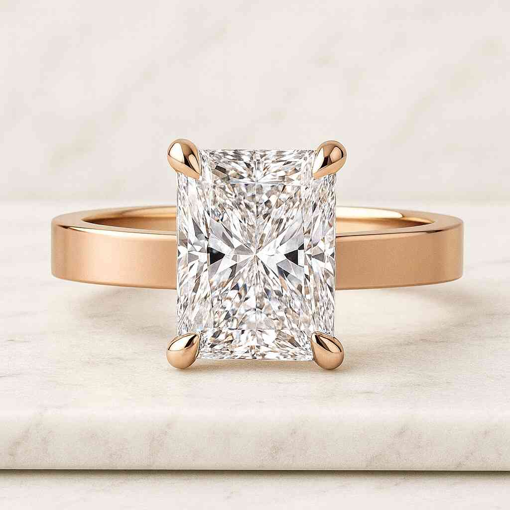 Diamond Engagement Ring Lab Grown IGI Certified Diamond Hidden Halo Diamond Ring Anniversary bridal Wedding Gift For Her