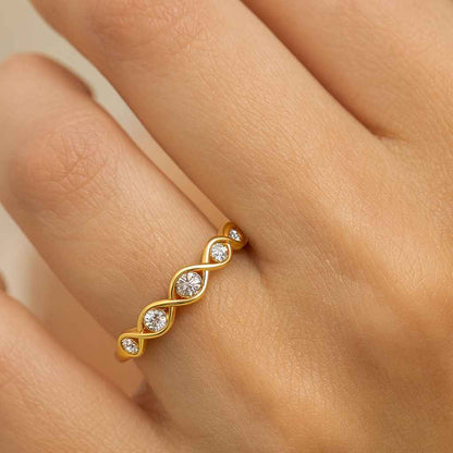 Diamond Half Eternity Band 14k Solid Gold Wedding Band  Half Diamond Half Plain Band Anniversary Gift Idea Handmade Genuine Ring Sutton
