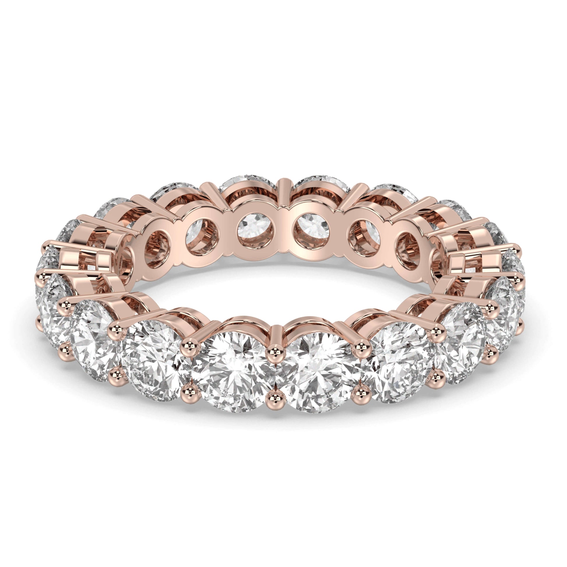 Diamond Half Eternity Wedding Band For Women