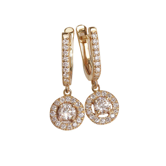 Diamond Huggie Earring, Diamond Hoop Earring, Huggie Hoop Earring, Diamond Earring, Hoop Earring, Huggie Earring