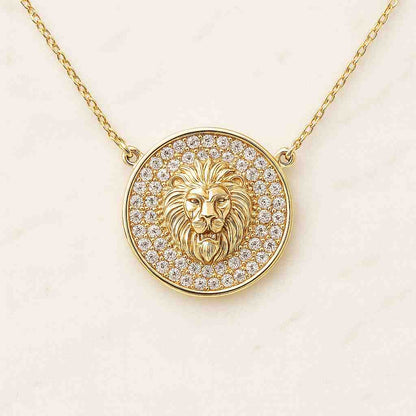 Diamond Moissanite Animal Hip Hop Bling Bling Rapper Custom Necklace Lion King Head Iced Out Pendant Mens Charm 14K Gold Over 925 Silver