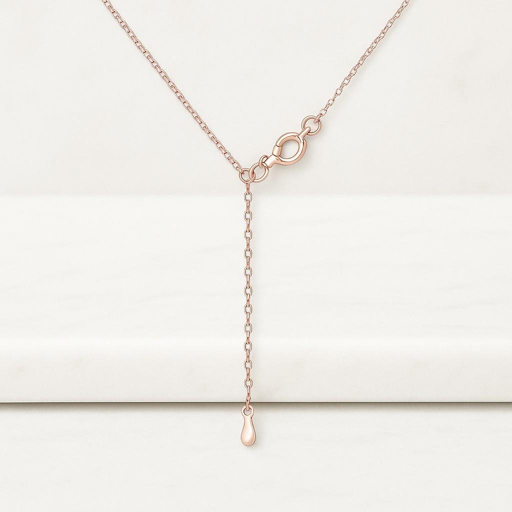 Diamond Necklace 14K Gold Lab Grown Diamond Pendant Minimalist Religious Jewellery Gift