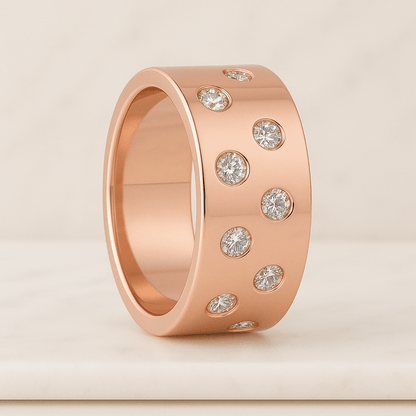 Diamond Ring 3 Stone Ring Marquise Trilogy Ring Genuine Lab Grown Diamond Engagement Ring