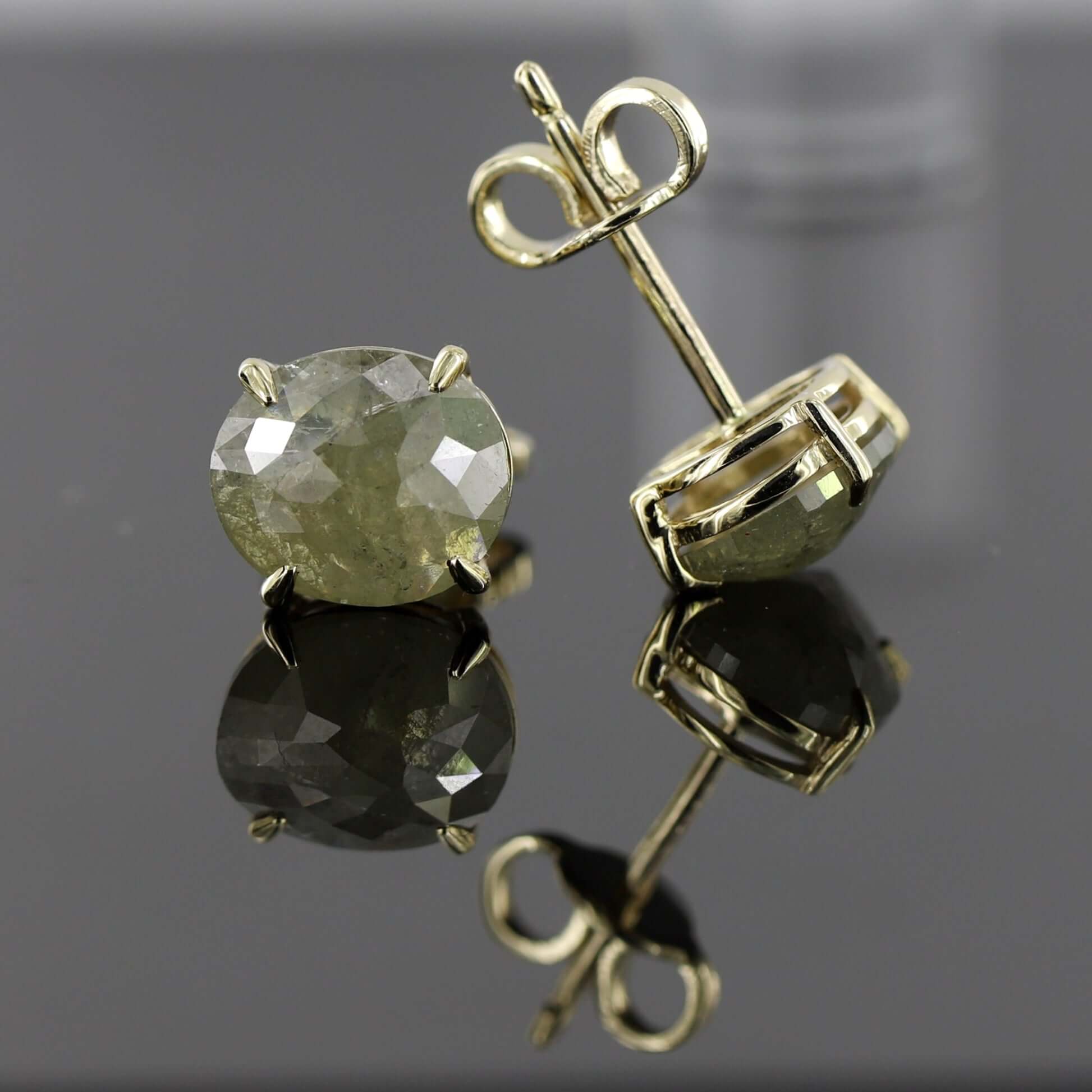 Diamond Solitaire Women Stud Bridal Earrings Set
