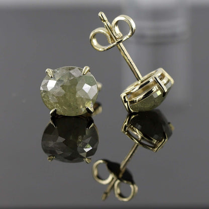 Diamond Solitaire Women Stud Bridal Earrings Set