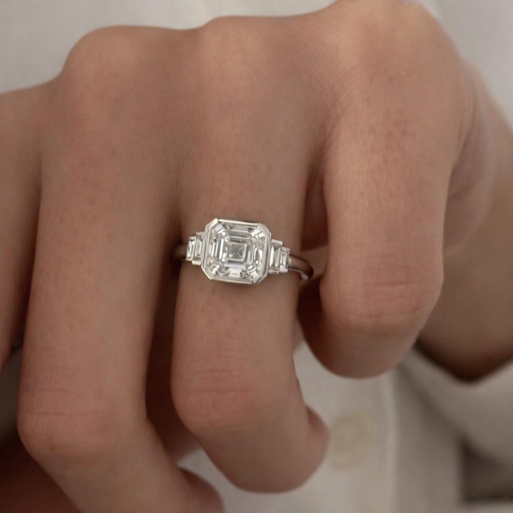 diamond star wedding band