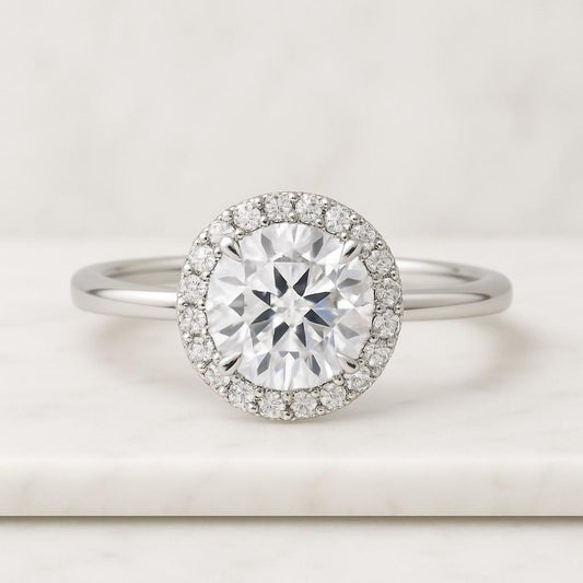 IGI Certified Round Lab Grown Diamond Stud Earrings 2 TCW Diamond Earrings 14K Solid Gold Earrings For