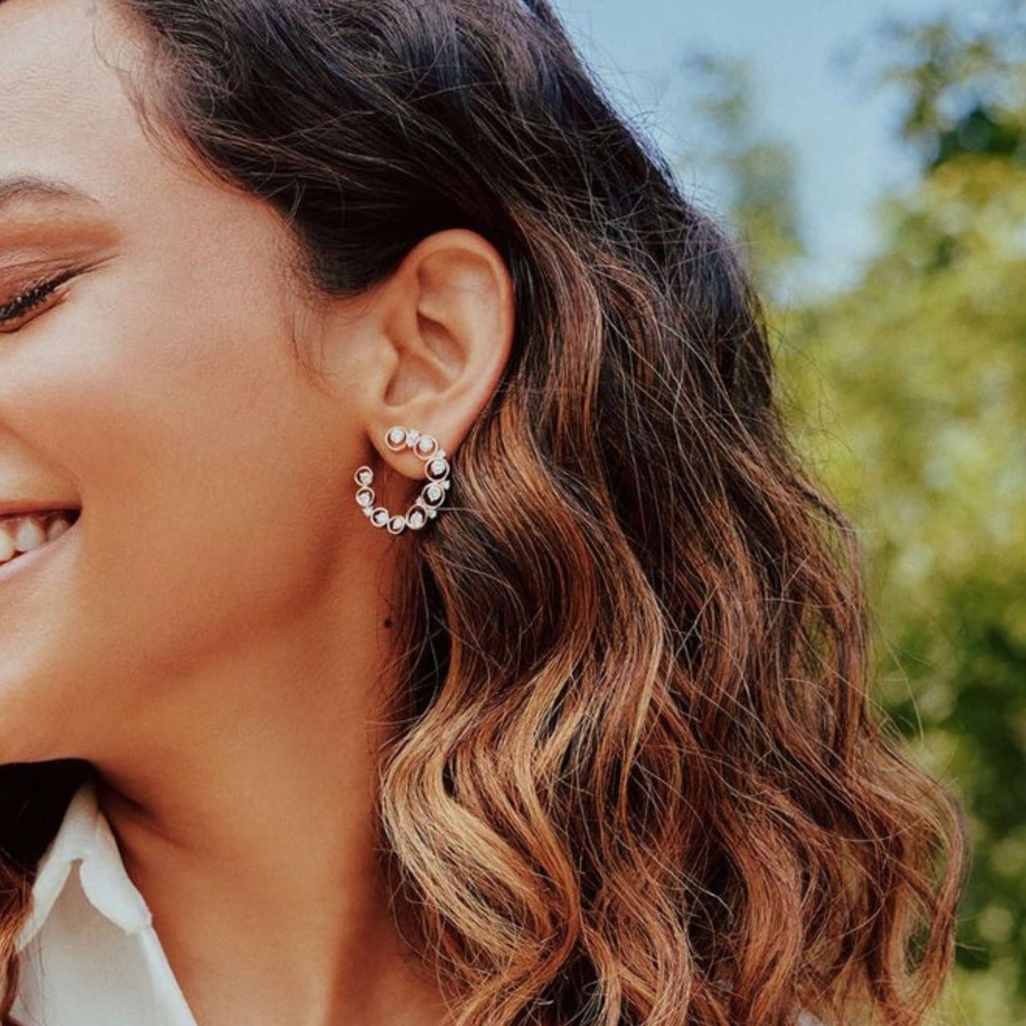 Diamond Studs Gift for Her, Anniversary Gift, Mom Gift