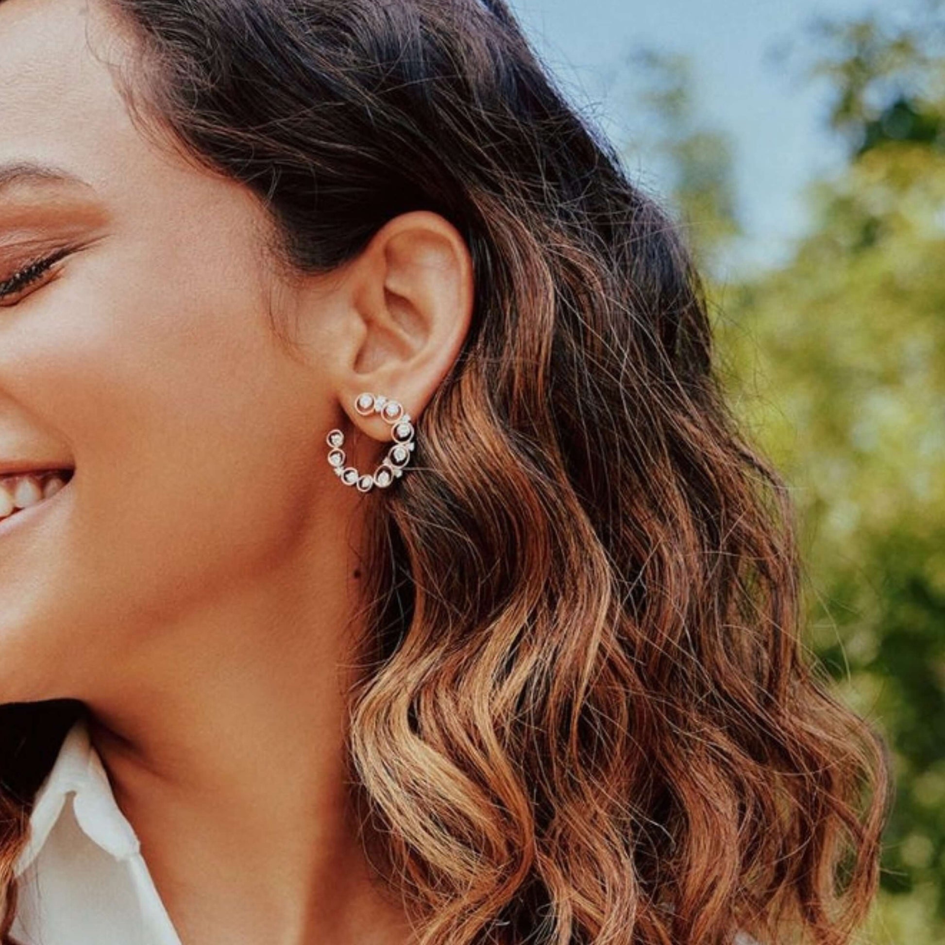 Diamond Studs Gift for Her, Anniversary Gift, Mom Gift