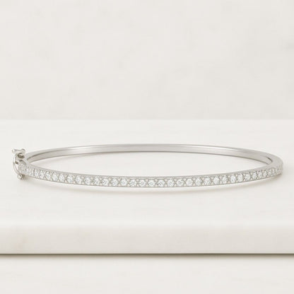 Diamond Tennis Bracelet 14k Gold Moissanite Tennis Bracelet Round Cut Moissanite Tennis Bracelet