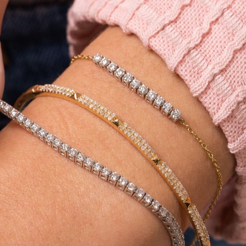Diamond Tennis Bracelet For Wedding Party