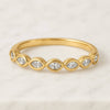 Full Bezel Set Marquise Cut Eternity Stacking Band