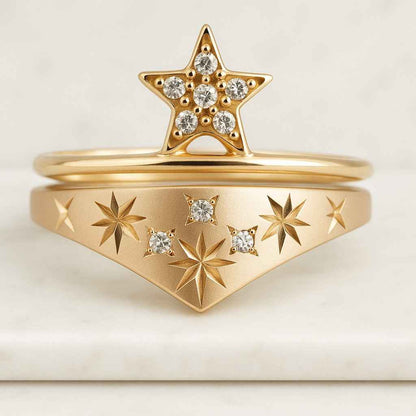 Diamond Wedding Band, Solid Gold Marriage Ring