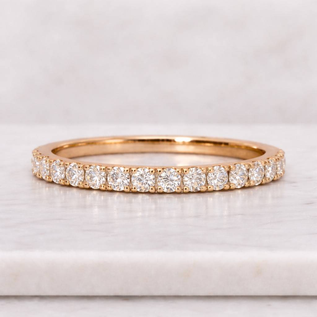real lab created diamond wedding ring full eternity ring marquise & round diamond band unique anniversary ring for wife best birthday gift
