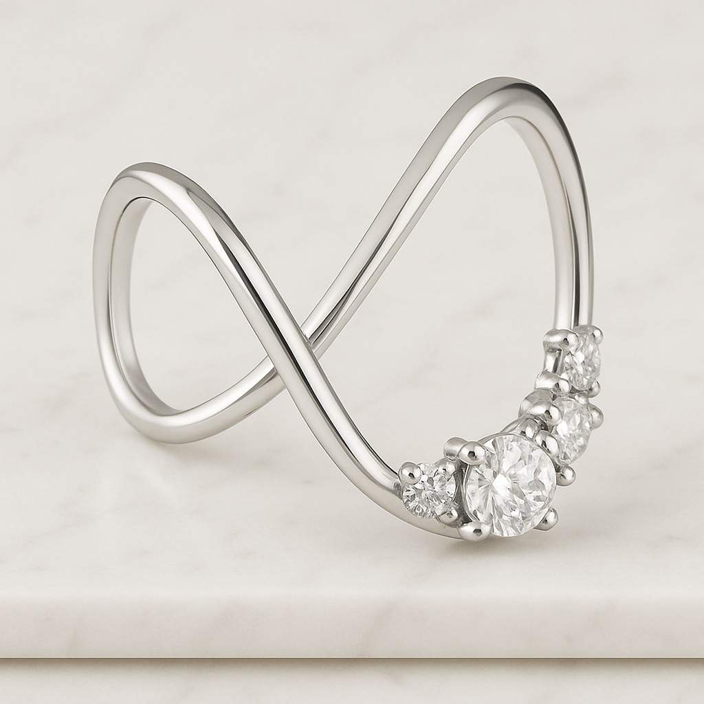 Diamond Wedding Ring for Her, 14K Yellow/White/Rose Gold Diamond Ring Three Stone Engagement Ring, Oval Lab Grown Diamond E/VS1 Bridal Ring
