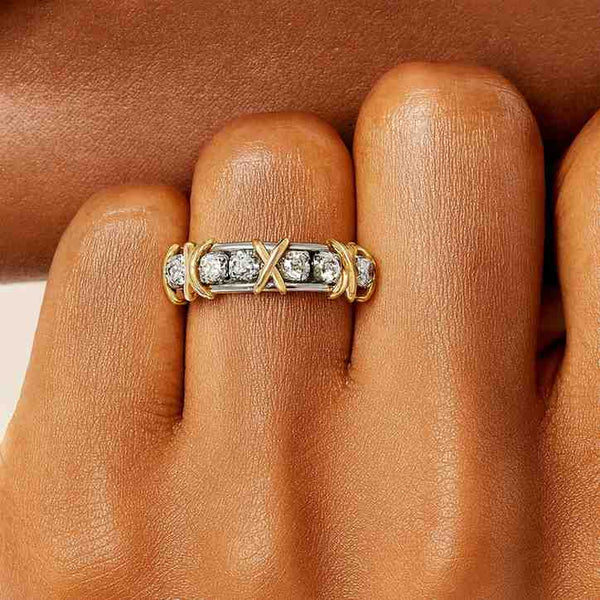 Distance Pave Round Diamond Half Eternity Band for Engagement Ring Lab Grown Diamond Curved Band