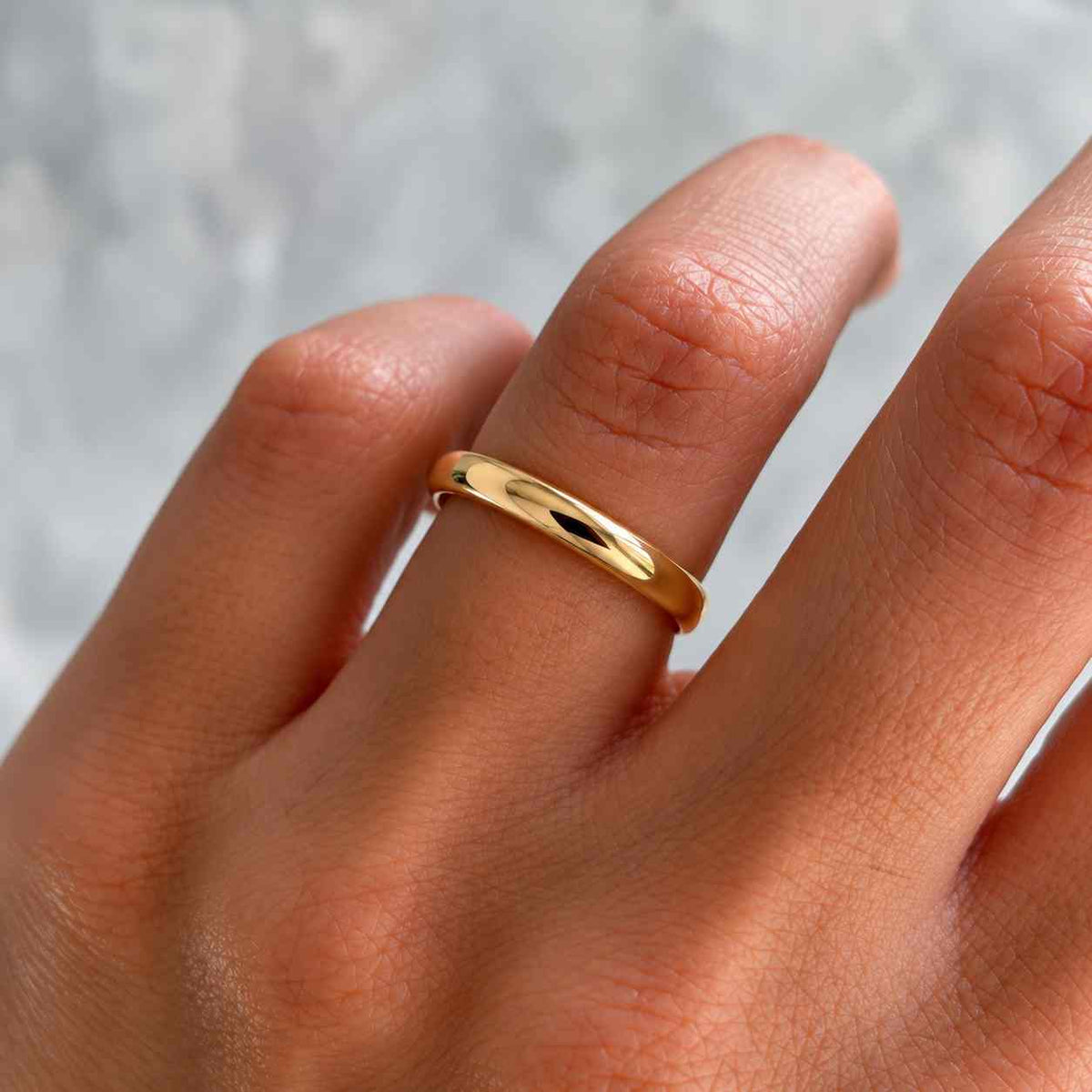 Dome Brush Milgrain Edges Wedding Ring, Classic Gold Wedding Band 6MM, Men’s Comfort Fit Wedding Band, 10k, 14k, 18k Genuine Gold Men’s Band
