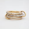 14k Gold Multi Link Connected Ring