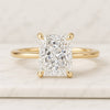 Hidden Halo Radiant Cut Engagement Ring