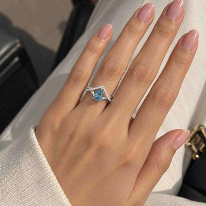 Dutch Marquise Lab Grown Diamond Bridal Set: Yellow Gold Wedding Ring
