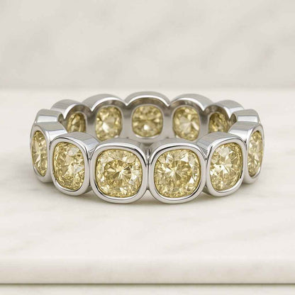 EF-VS Diamond Bezel Set Wedding Band