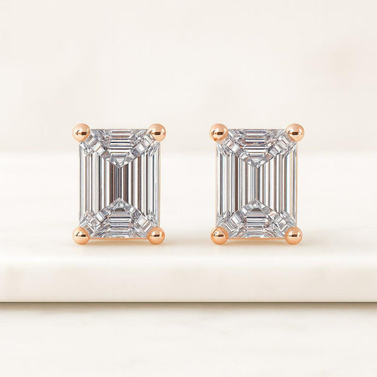 Real Diamond Earring, Minimalist Stud Earring, Earlobe Earring