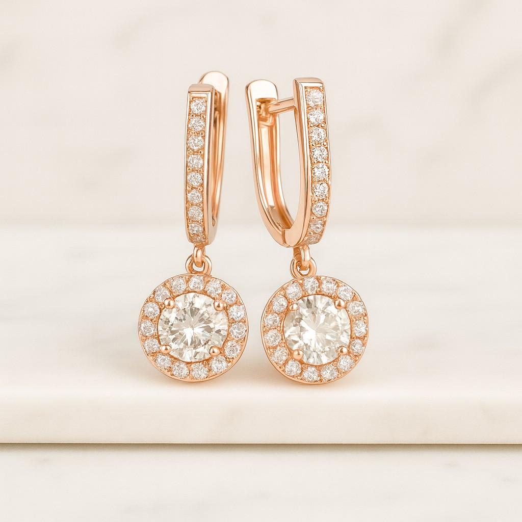 Elegant Large Hoop Earrings for Women Minimalist Gold Silver Round Hoops Lightweight Fashion Jewelry for Party Casual Everyday Wear Gorgeous Full Moissanite Hoop EarringSterling Silver And Platinum Group Metal Multi Lay