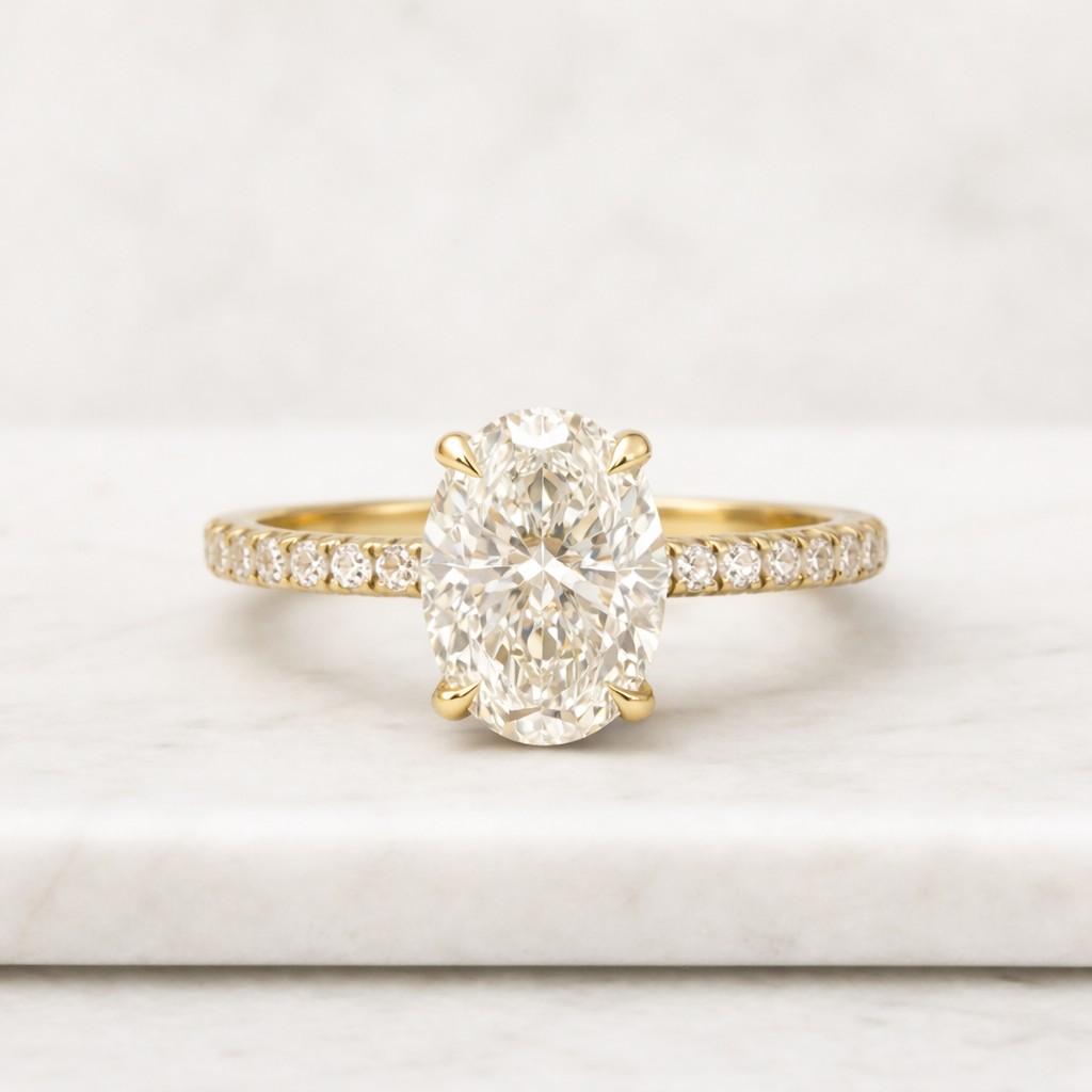 elegant marquise diamond ring in yellow gold